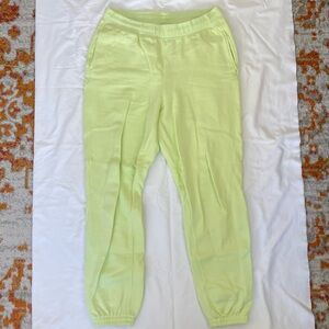 Lime Green Girlfriend Collective Sweatpants